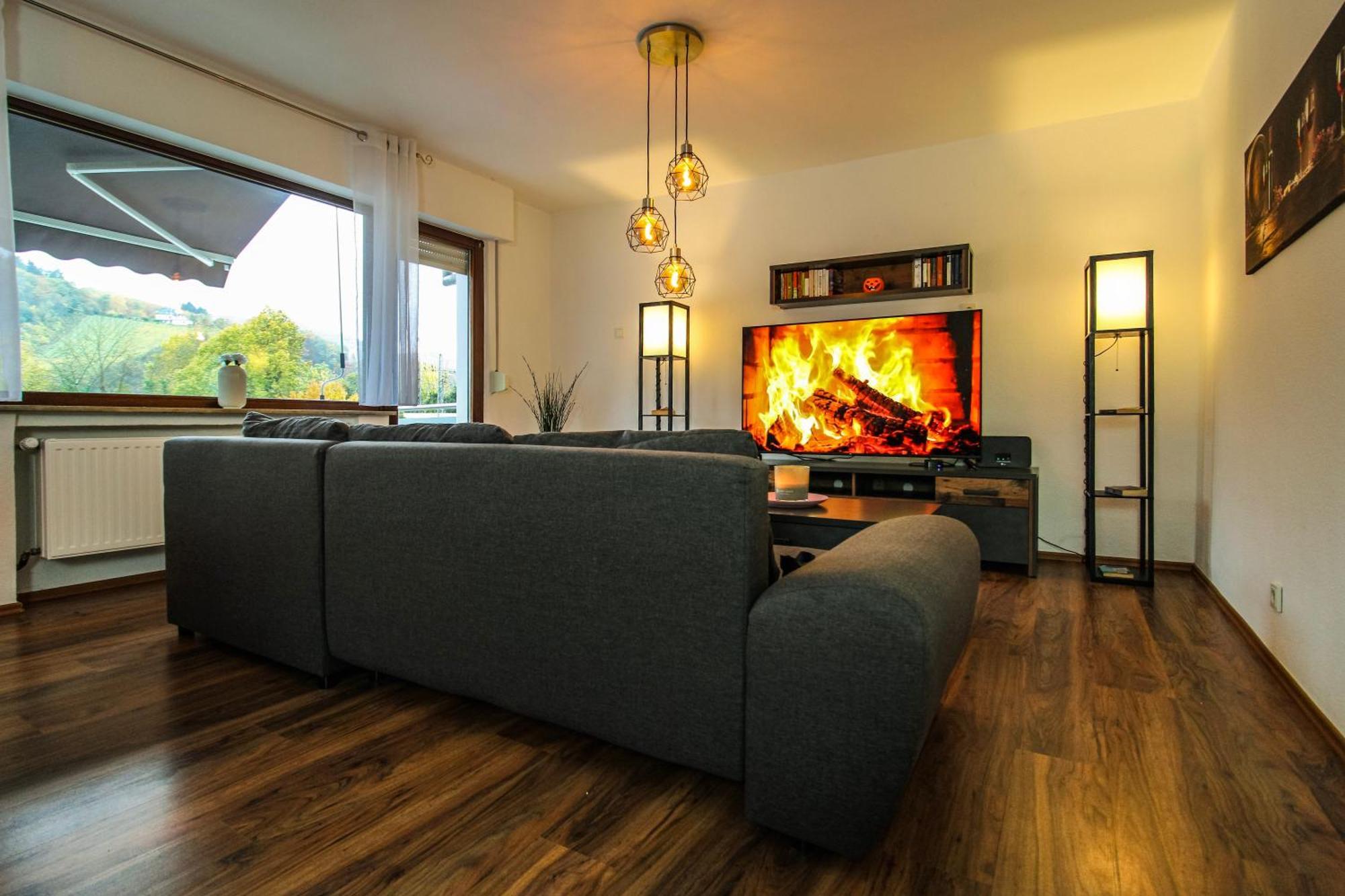 Moderne Fewo Sky Netflix Terrasse Burgblick Boxspringbett Waschtrockner Bullay Extérieur photo