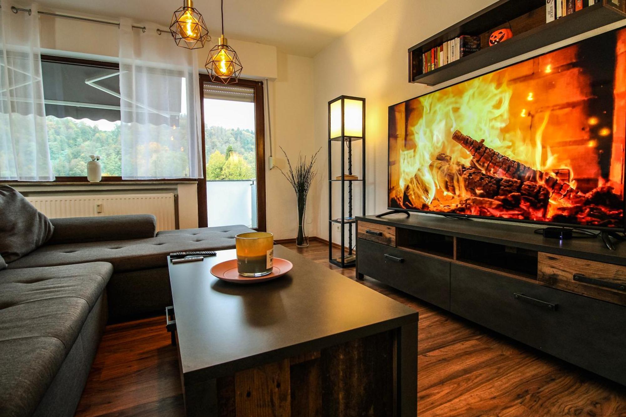 Moderne Fewo Sky Netflix Terrasse Burgblick Boxspringbett Waschtrockner Bullay Extérieur photo
